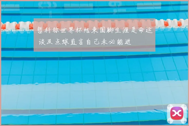 哲科称世界杯结束国脚生涯是命运 谈及点球直言自己未必能进
